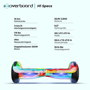 iHoverboard H1 Bluetooth Hoverboard 6.5