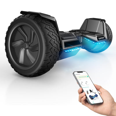 iHoverboard H8 LED Silber Hoverboard Gelände 8.5"