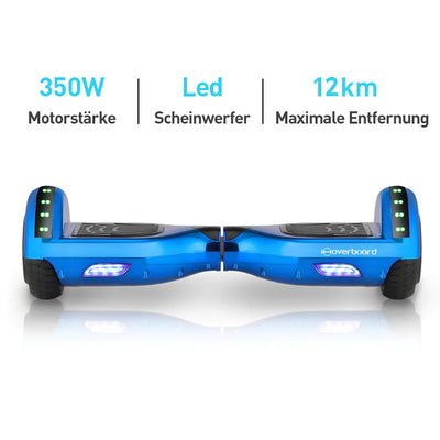 H1 Blaues 700-W-Motor LED Balance Hoverboard Bluetooth 6.5"