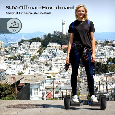iHoverboard H8 LED Silber Hoverboard Gelände 8.5"