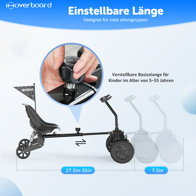 7. Bild von Q6 Hoverboard Sitz(NICHT kompatibel mit H1 Hoverboard)