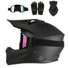 Offroad-Helmset: Helm, Schutzbrille, Taktische Handschuhe & Bandana