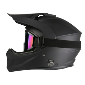 Offroad-Helmset: Helm, Schutzbrille, Taktische Handschuhe & Bandana