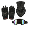 Offroad-Helmset: Helm, Schutzbrille, Taktische Handschuhe & Bandana