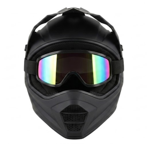 Offroad-Helmset: Helm, Schutzbrille, Taktische Handschuhe & Bandana