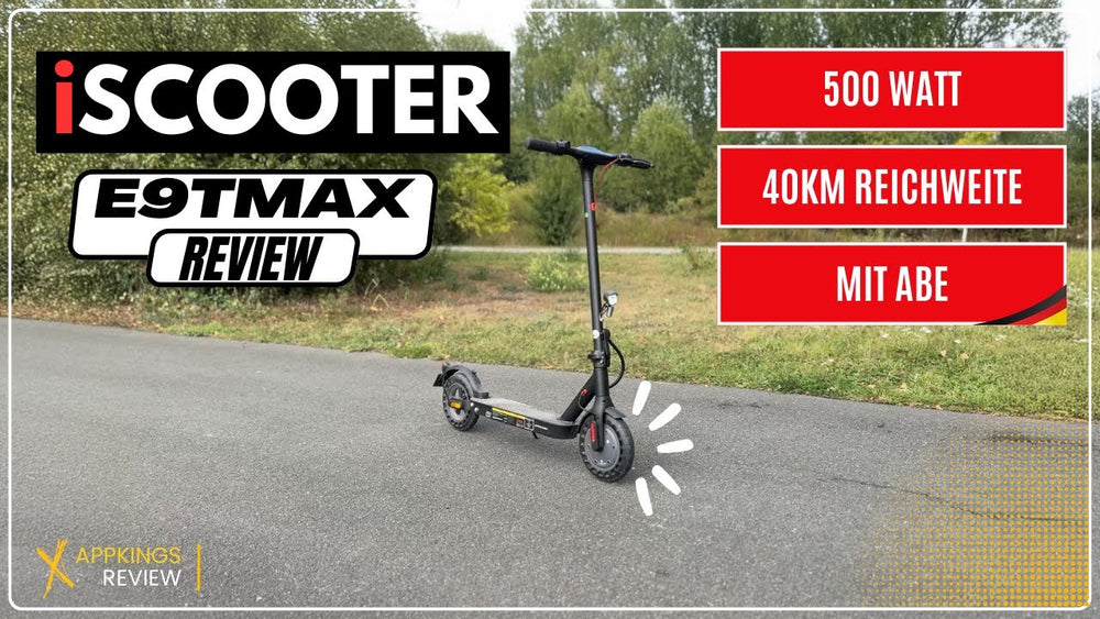 iScooter E9T Max im Test - Reichweite, Geschwindigkeit & Praxistest