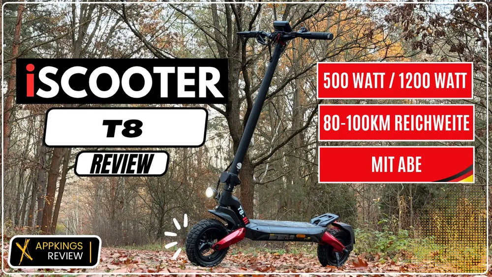 iScooter T8 E-Scooter Review – Lieferumfang, Leistung, Offroad & Qualität