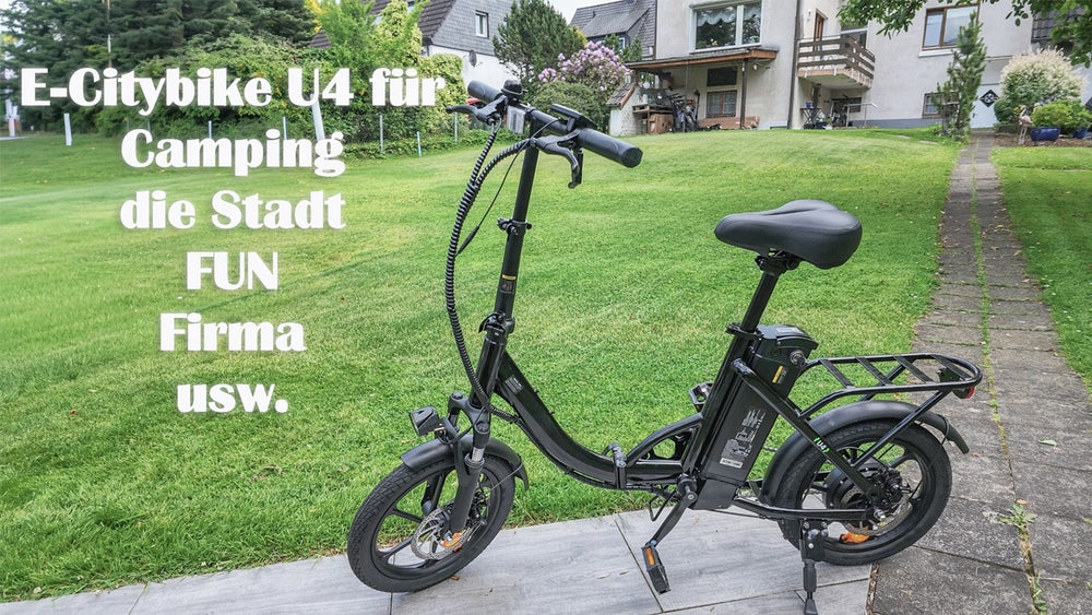Super E-Bike City Style U4 für die Stadt, Camping, Fun