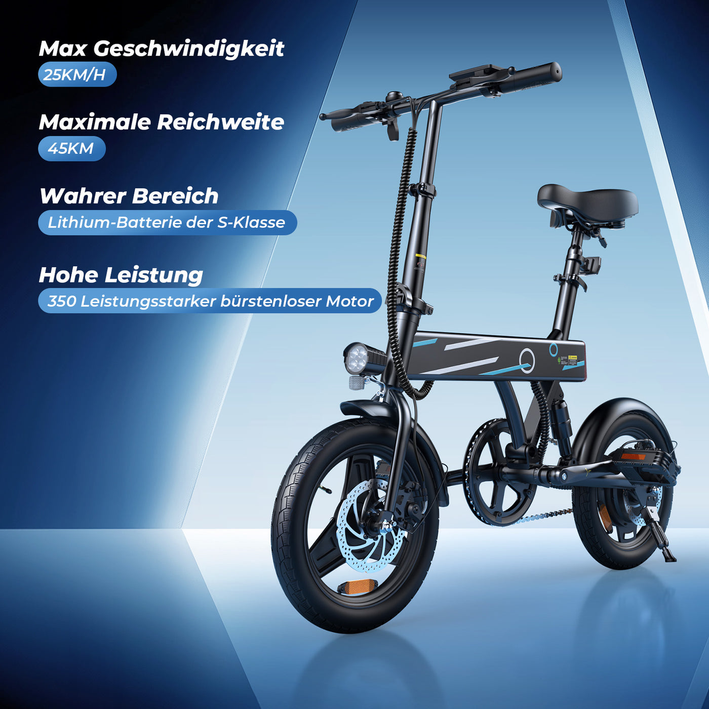 U1 City E-bike 350W für Erwachsene