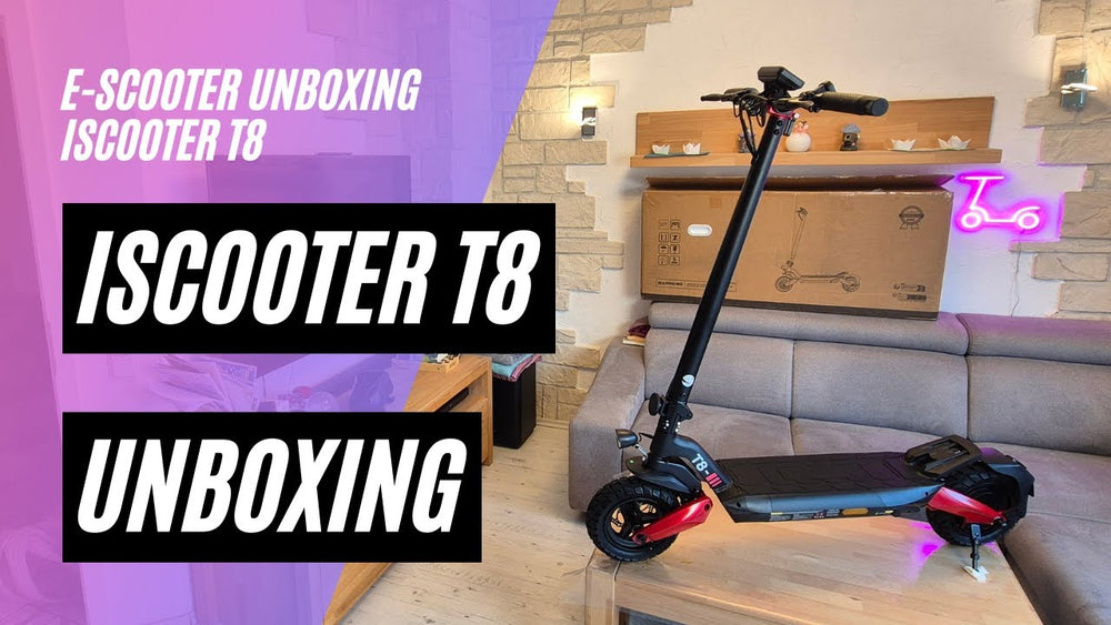 🛴 iScooter T8 🎁 Unboxing und Probefahrt (48V, 15Ah, 500W)
