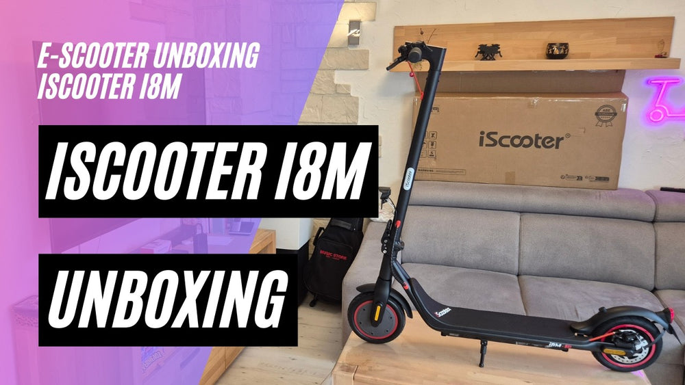 🛴 iScooter i8M 🎁 Unboxing und Probefahrt (36V; 5,2AH; 420W)