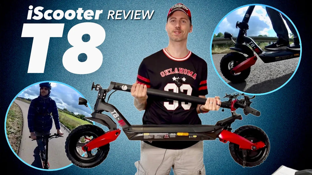 iScooter T8 Off-Road E-Scooter mit Blinker, Federung & 1200 WATT Power im UNBOXING, SETUP, TESTFAHRT