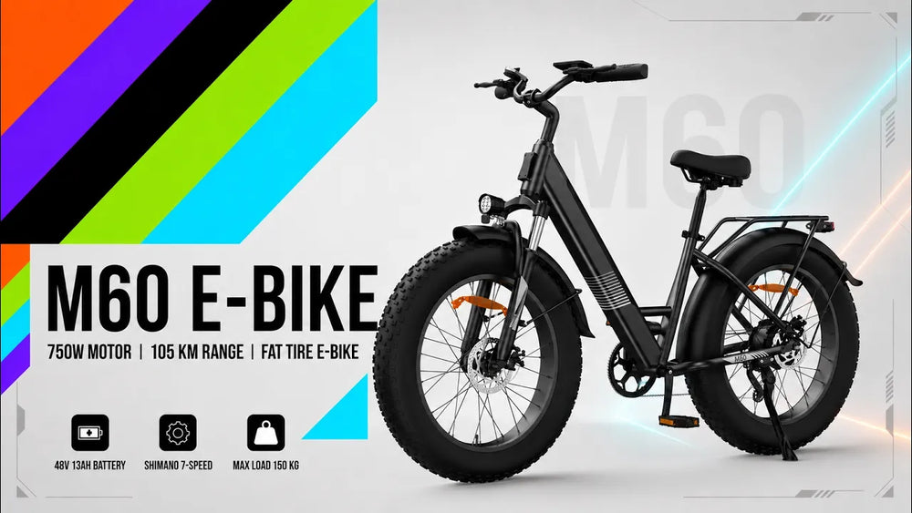🚴 M60 E-Bike – Budget Fat Tire Beast or Overhyped Electric Off-Roader? 🔥