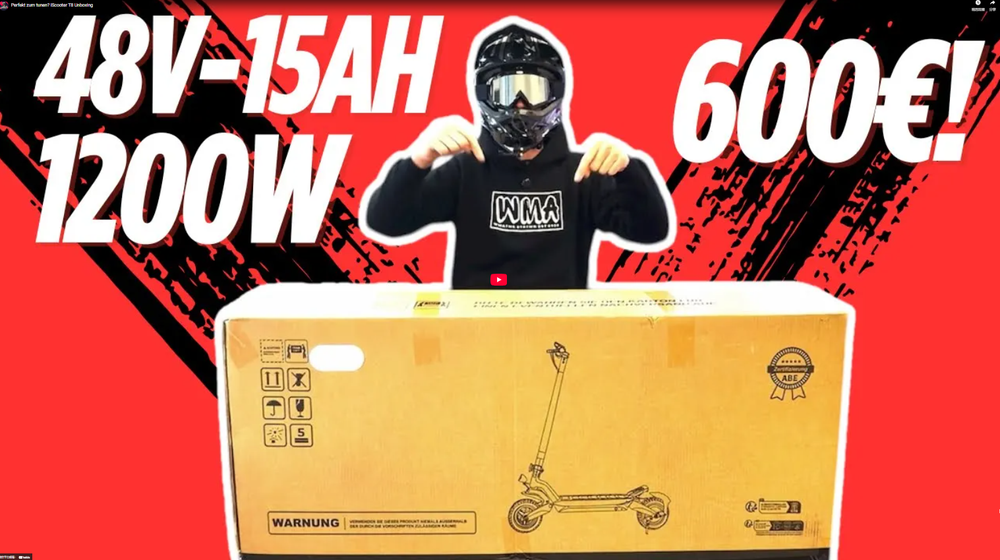 Perfekt zum tunen? IScooter T8 Unboxing