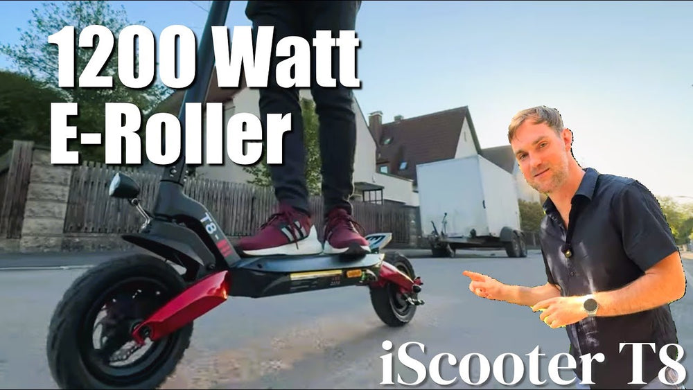 iScooter T8 | Geschmeidig und weitläufig mit 1200 Watt und ABE