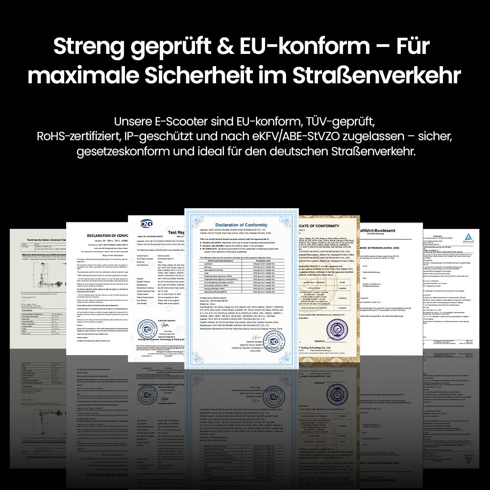 iScooter E-Scooter Mit Straßenzulassung (ABE,eKFV)