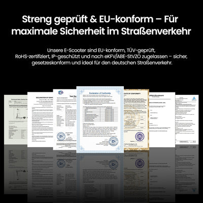 iScooter E-Scooter Mit Straßenzulassung (ABE,eKFV)