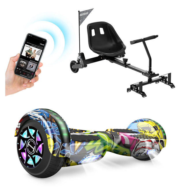 24. Bild von iHoverboard H4 Blaues Bluetooth-Hoverboard 6.5"