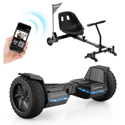 iHoverboard H8 LED Silber Hoverboard Gelände 8.5"