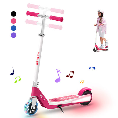 iScooter iK1S/iK2 Kinderroller mit leuchtenden Rädern