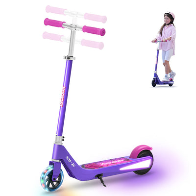 iScooter iK1S/iK2 Kinderroller mit leuchtenden Rädern