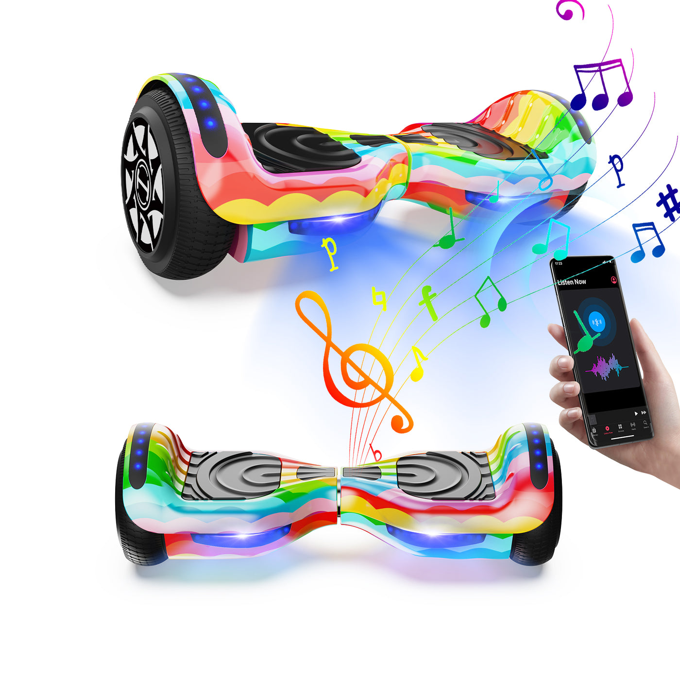H1 LED Hoverboard Kinder 6.5" in verschiedenen Ausführungen erhältlich