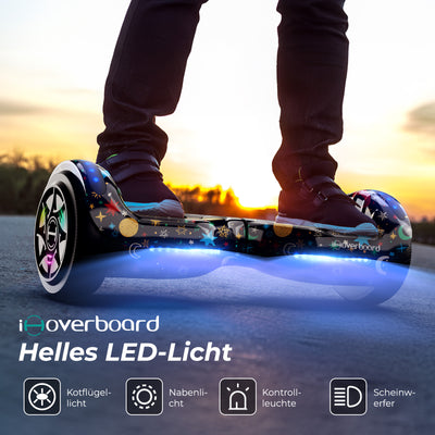 H1 LED Hoverboard Kinder 6.5" in verschiedenen Ausführungen erhältlich