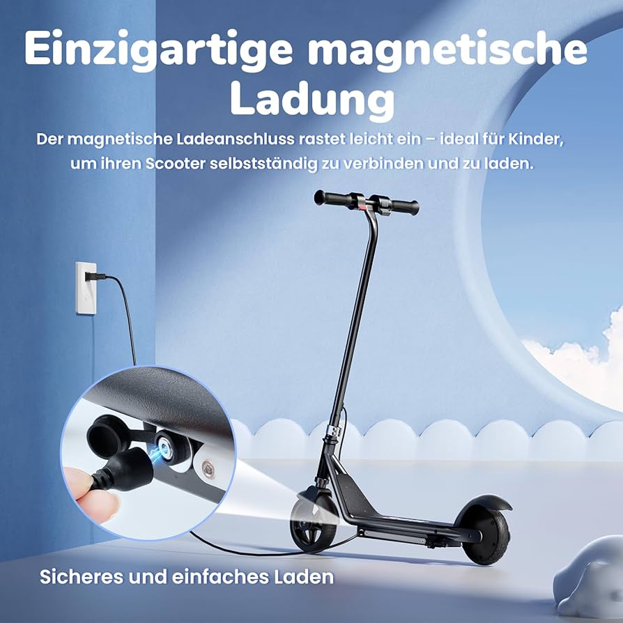 iScooter iK3/iK3Max Kinder E-Scooter 6″ mit LED & 3 Geschwindigkeiten