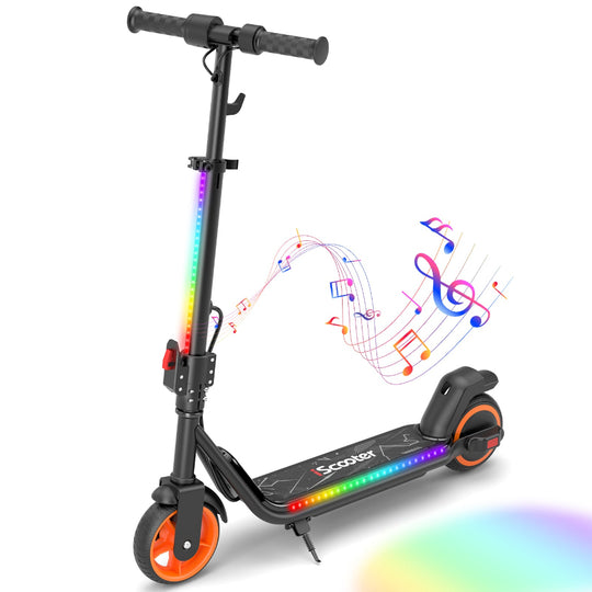 iScooter IK3 Elektrische step voor kinderen van 6 tot 12 jaar, elektronische triggerrem, voetrem, led-verlichting, led-display, snelheid 5/10/16 km/u, zwart iScooter IK3 Elektrische step voor kinderen van 6 tot 12 jaar, elektronische triggerrem, voetrem, led-verlichting, led-display, snelheid 5/10/16 km/u, zwart
