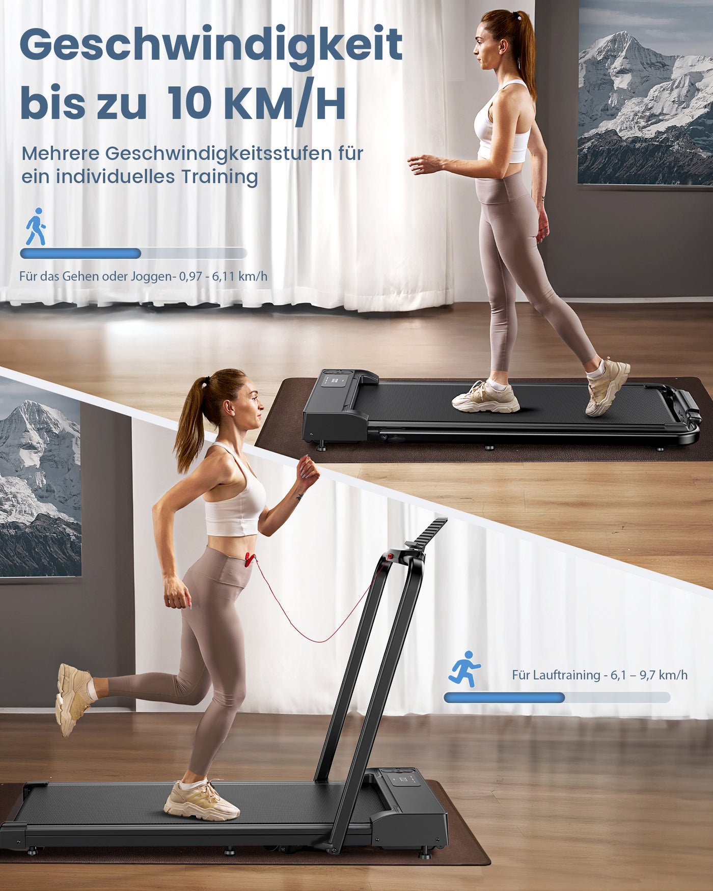 JT51 klappbares Walking Laufband