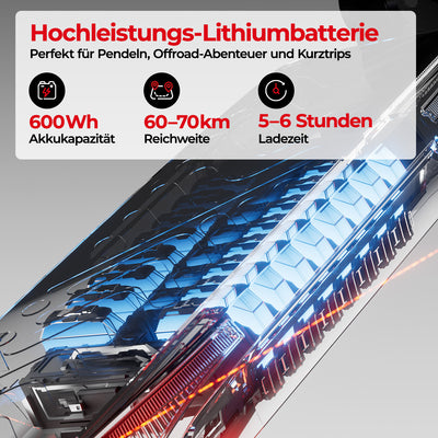 iScooter 1000W T4 Offroad E-Scooter Mit Straßenzulassung (ABE/eKFV)