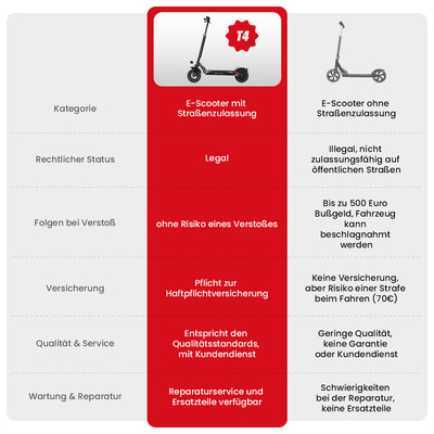 iScooter 1000W T4 Offroad E-Scooter Mit Straßenzulassung (ABE/eKFV)