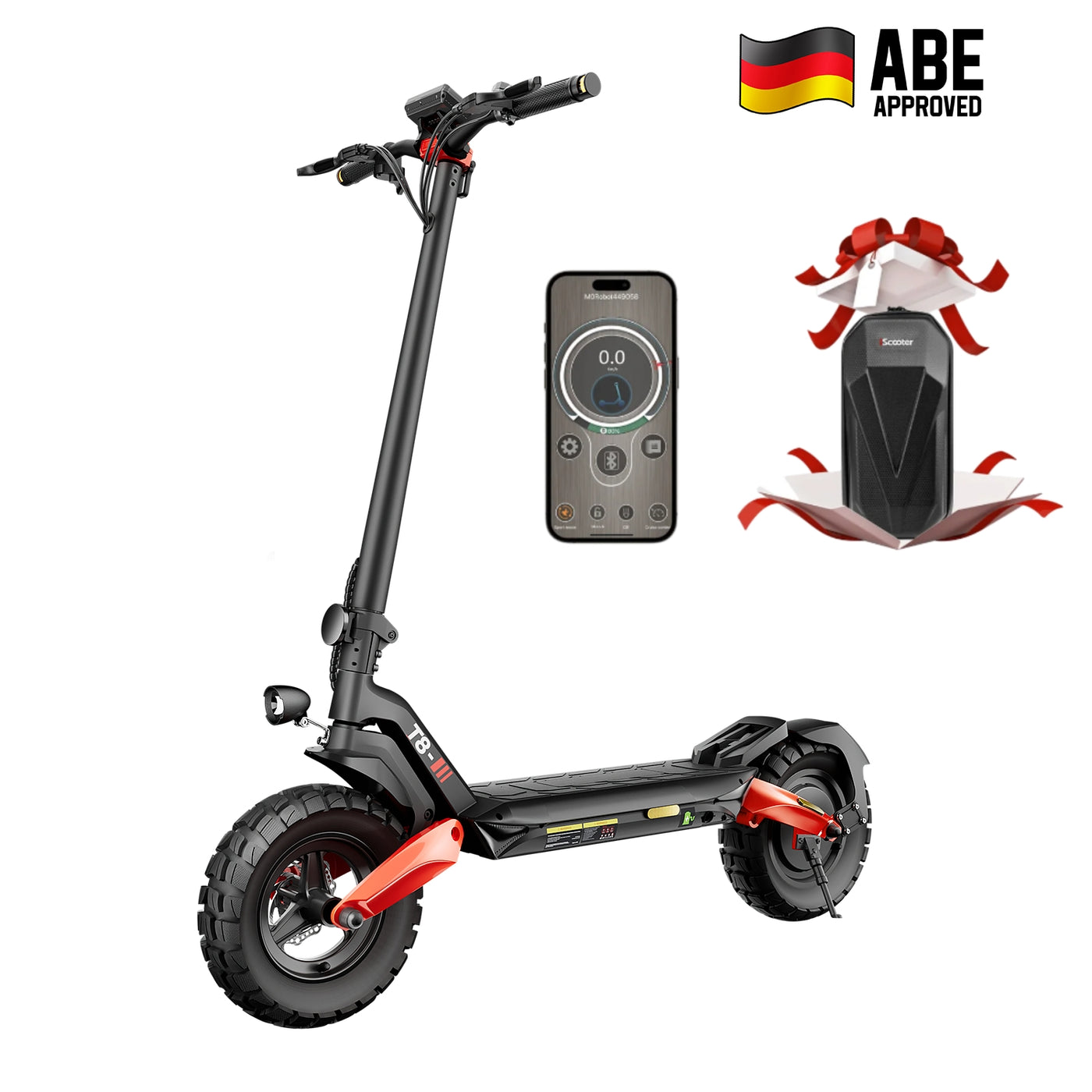 iScooter 1200W T8 Offroad E-Scooter Mit Straßenzulassung (ABE/eKFV)