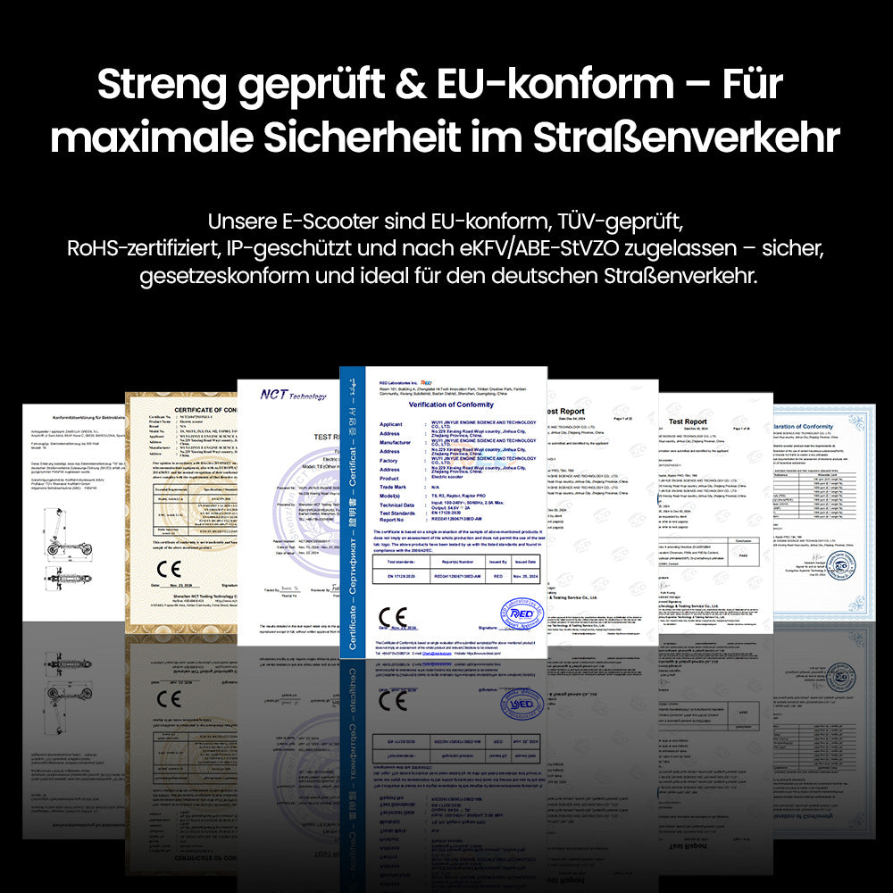 iScooter 1200W T8 Offroad E-Scooter Mit Straßenzulassung (ABE/eKFV)