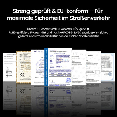 iScooter 1200W T8 Offroad E-Scooter Mit Straßenzulassung (ABE/eKFV)
