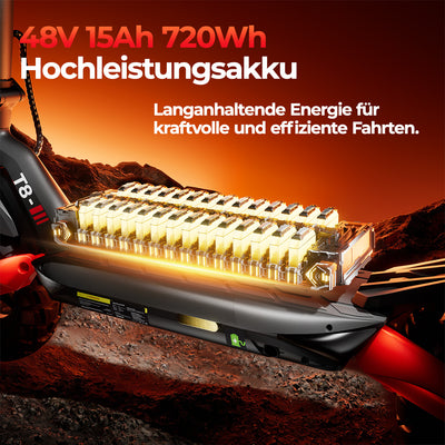 iScooter 1200W T8 Offroad E-Scooter Mit Straßenzulassung (ABE/eKFV)