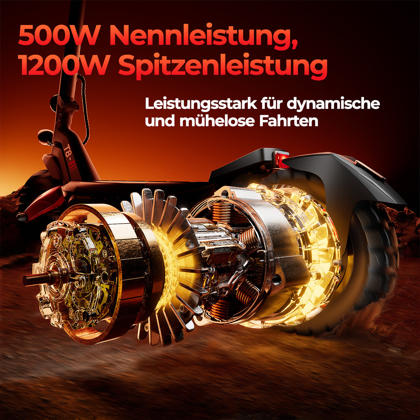 iScooter 1200W T8 Offroad E-Scooter Mit Straßenzulassung (ABE/eKFV)