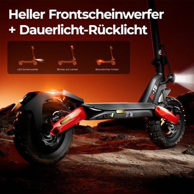 iScooter 1200W T8 Offroad E-Scooter Mit Straßenzulassung (ABE/eKFV)
