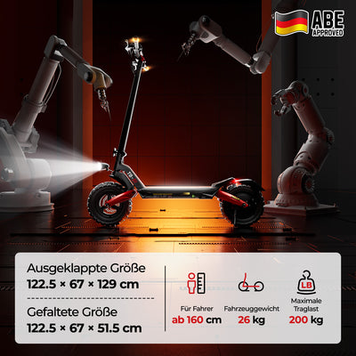 iScooter 1200W T8 Offroad E-Scooter Mit Straßenzulassung (ABE/eKFV)