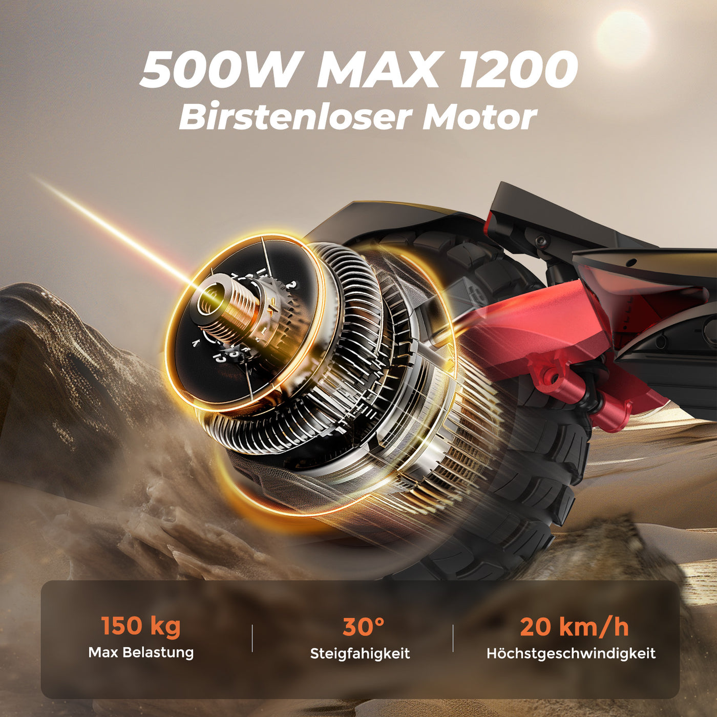 iScooter 1200W T8 Offroad E-Scooter Mit Straßenzulassung (ABE/eKFV)