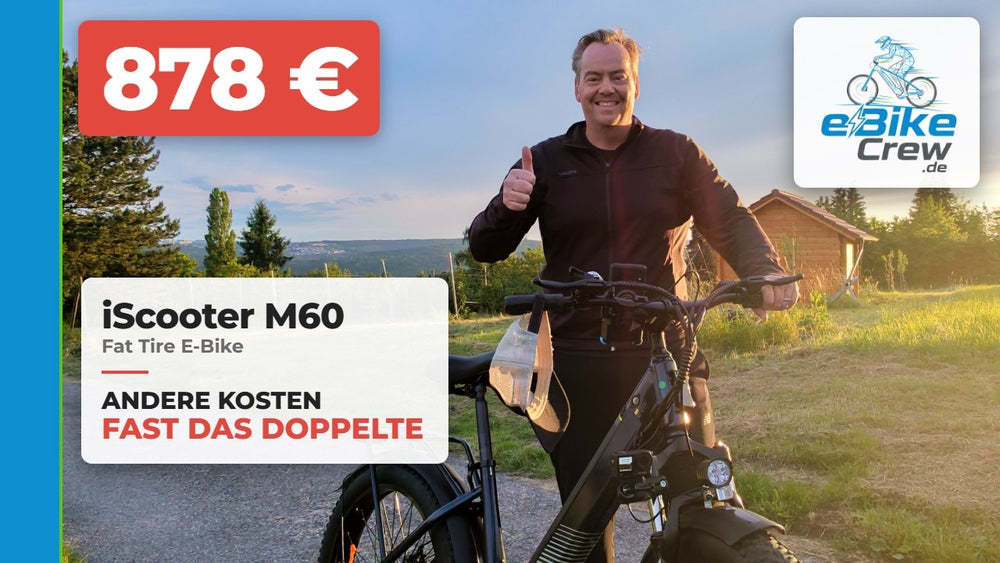 iScooter M60 Fat Tire Trekking E-Bike Test: Was für 878 € wirklich drinsteckt