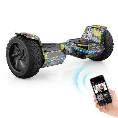iHoverboard H8 LED Silber Hoverboard Gelände 8.5"