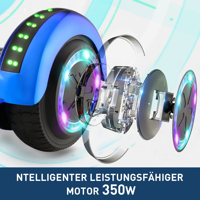 7. Bild von H1 Blaues 700-W-Motor LED Balance Hoverboard Bluetooth 6.5"