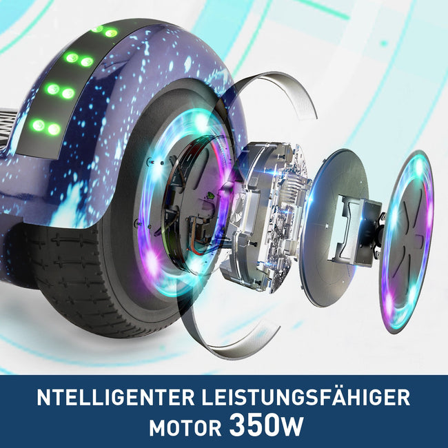 8. Bild von H1 Marineblaues 700-W-Motor Smart Balance Hoverboard Bluetooth 6.5 Zoll