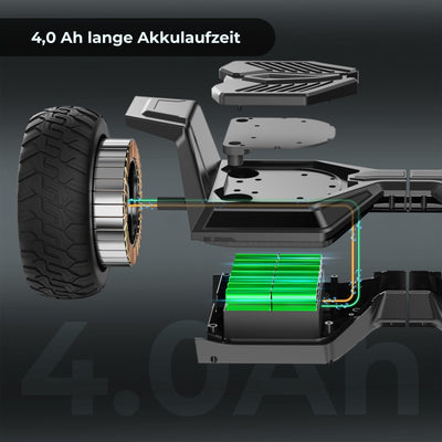 iHoverboard H8 LED Schwarz Hoverboard Gelände 8.5"