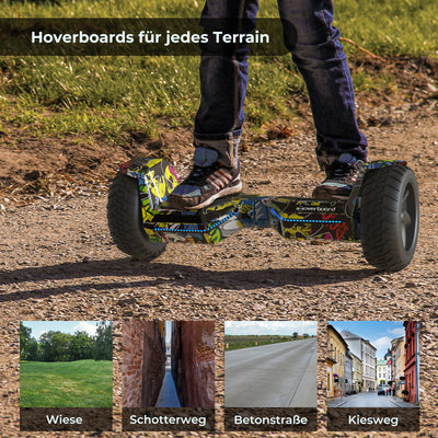 iHoverboard H8 LED Gelbes Hoverboard Gelände 8.5"