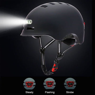 iScooter® Fahrradhelm mit LED-Licht Verschiedene Farben, um Ihrer Gewohnheit und Sicherheit zu entsprechen