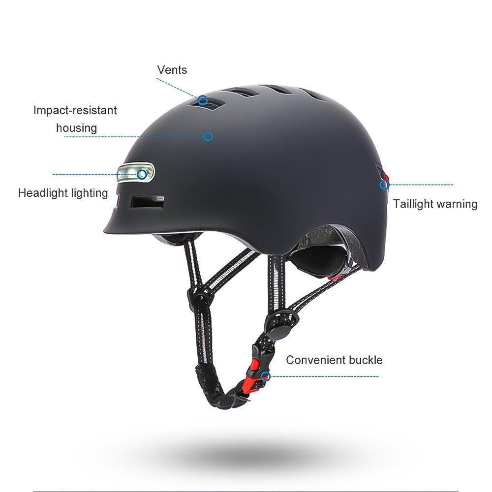 iScooter® Fahrradhelm mit LED-Licht Verschiedene Farben, um Ihrer Gewohnheit und Sicherheit zu entsprechen