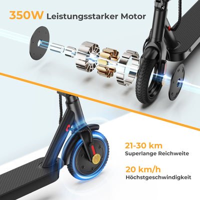 iScooter® E9 E-Scooter Mit Straßenzulassung (ABE,eKFV)
