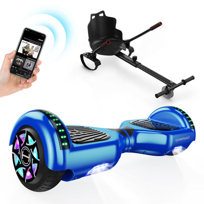 H1 Blaues 700-W-Motor LED Balance Hoverboard Bluetooth 6.5"